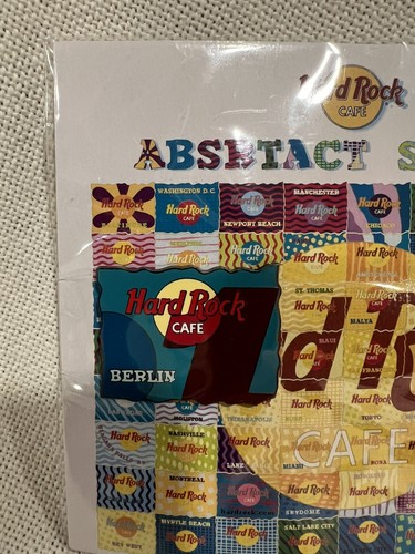 BERLIN ABSTRACT PUZZLE SERIES PIN 2002 COLLECTOR CARD Hard Rock Cafe - NEW - Picture 2 of 2