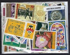 Bulgarie 200 timbres différents oblitérés