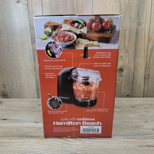 Hamilton Beach 3 Cup FreshChop Mini Food Chopper Black 72603F -New -Fast Ship - Picture 4 of 6