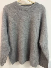Angora Sweater Blended Jumper Super Soft Fluffy Fuzzy Pullover