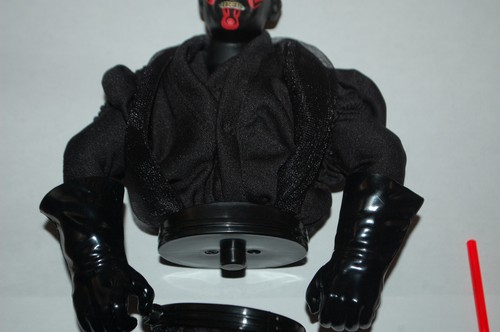 Figurina Darth Maul Split 12" - Hasbro - Star Wars La minaccia fantasma scala 1/6 - Foto 4 di 8