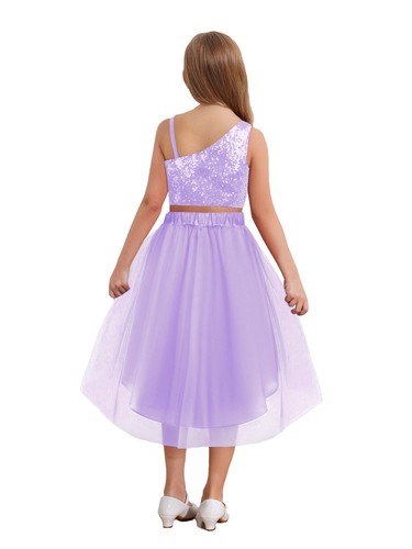 UK Petals Flower Girl Dress Princess Bridesmaid Wedding Formal Party Long Gown - Picture 20 of 82