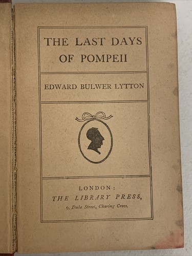 Antique Book Last Days Of Pompeii By Sir Edward Bulwar Lytton - Picture 6 of 10