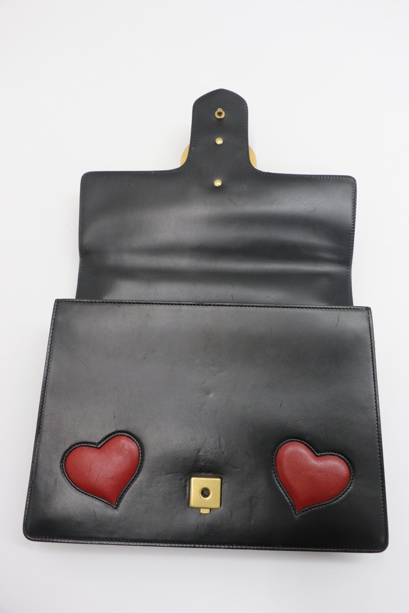 Gucci Web Heart GG Marmont Chain Shoulder Bag Leather Medium Gucci Web Heart GG Marmont Chain Shoulder Bag Leather Medium