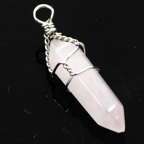 Collar de cadena de piedras preciosas curativas con punto colgante hexagonal chakras - Imagen 22 de 40