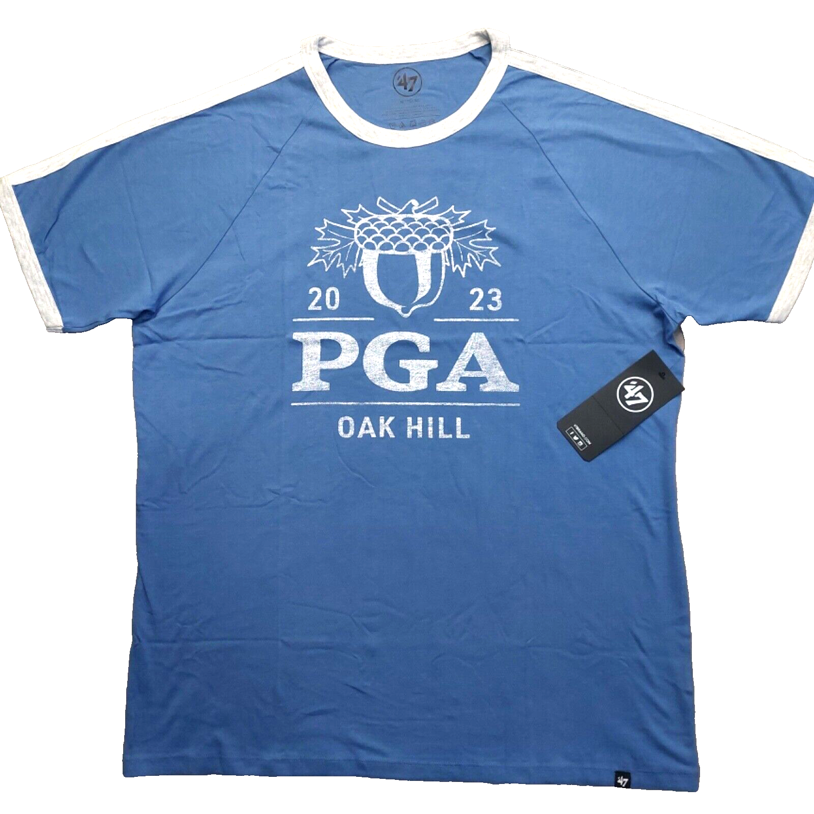 2023 PGA Oak Hill Women's T-Shirt XL Cadet Blue X-Large Short Sleeve Golf Tee NY
