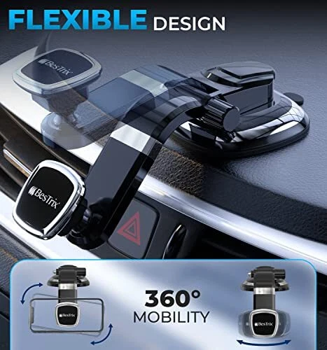 Phone Holder for Car, Magnetic Car Phone Mount | Dashboard Car Phone Holder C... - Image 4 of 4