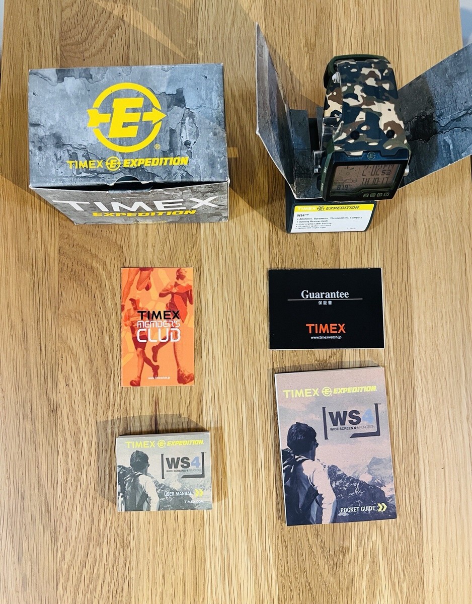 TIMEX military watch T49841 WS4 EXPEDITION Camouflage JAPAN Unused