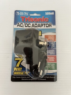 Trisonic 7 Way Universal AC/DC Power Adaptor 39612113907| eBay