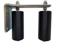Rodillos guía puerta corredera 6" L soporte atornillado soporte de montaje guía de poste trasero NUEVO