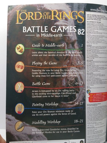Revistas de números de lista múltiple #1-91 de la Batalla en la Tierra Media elección única GW LOTR - Imagen 166 de 190
