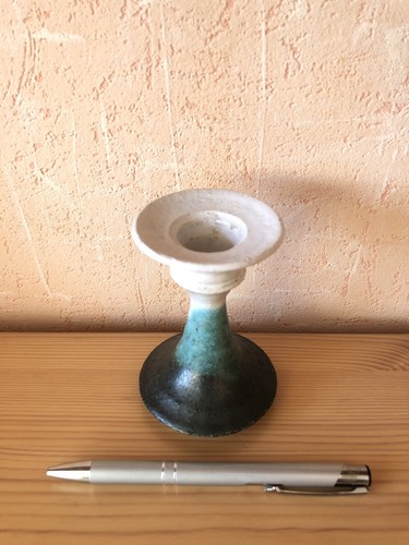 Dänische Studio Keramik "Spøttrup" Leuchter Kerzenständer 10 cm Hoch - Bild 4 von 10