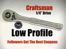 Craftsman Low Profile 1/4-in. Drive Chrome Ratchet