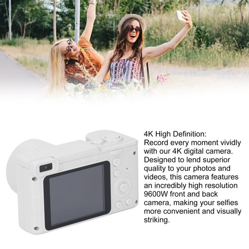 Vlogging Camera Dual Front Real Recording 2.4 Inch 1080P 4k Digital Camera For - Picture 11 of 12