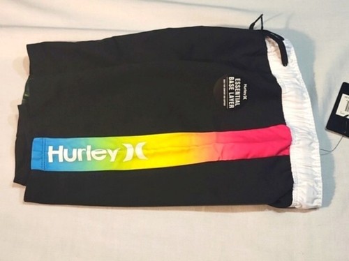 Hurley Swim Shorts Base Layer Neon Tye Dye Bold Bright Boys 7 NWT - Picture 5 of 7