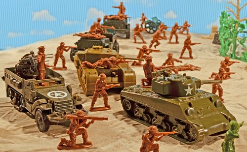 WWII A Bridge Too Far set #1 - "The British Attack" - 54mm Plastic Toy Soldiers - Picture 3 of 5
