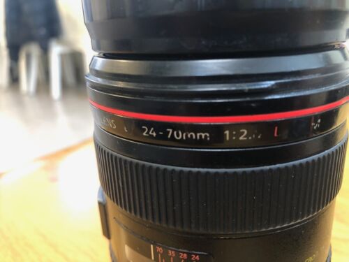 Used Canon EF 24-70mm f/2.8 L USM Lens Works great autofocus zoom Japan Made - Picture 7 of 8