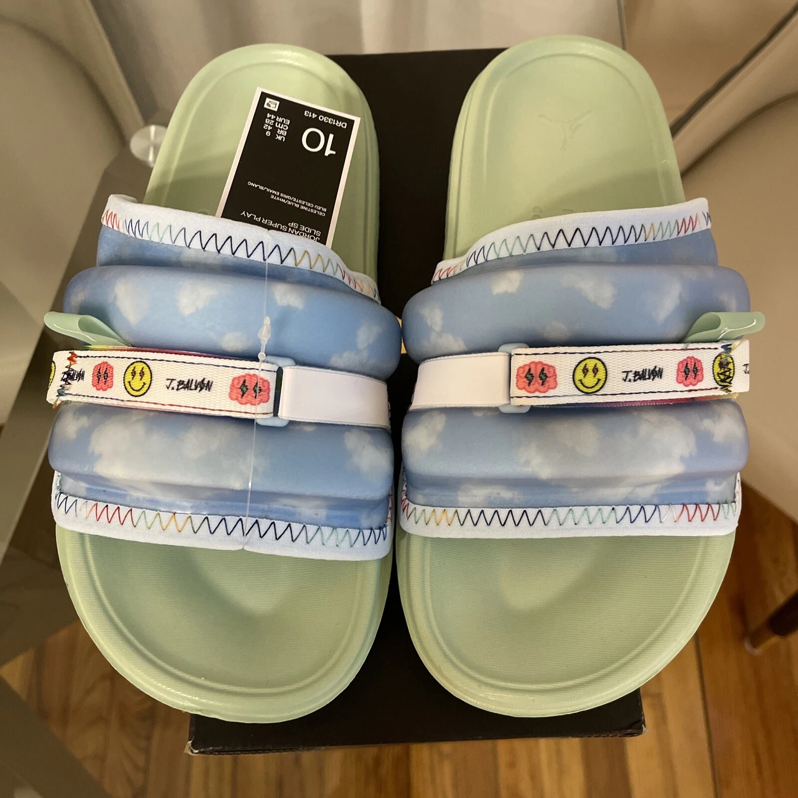 Nike Air Jordan J. Balvin x Jordan Super Play Slide SP da uomo taglia 12 DR1330 413