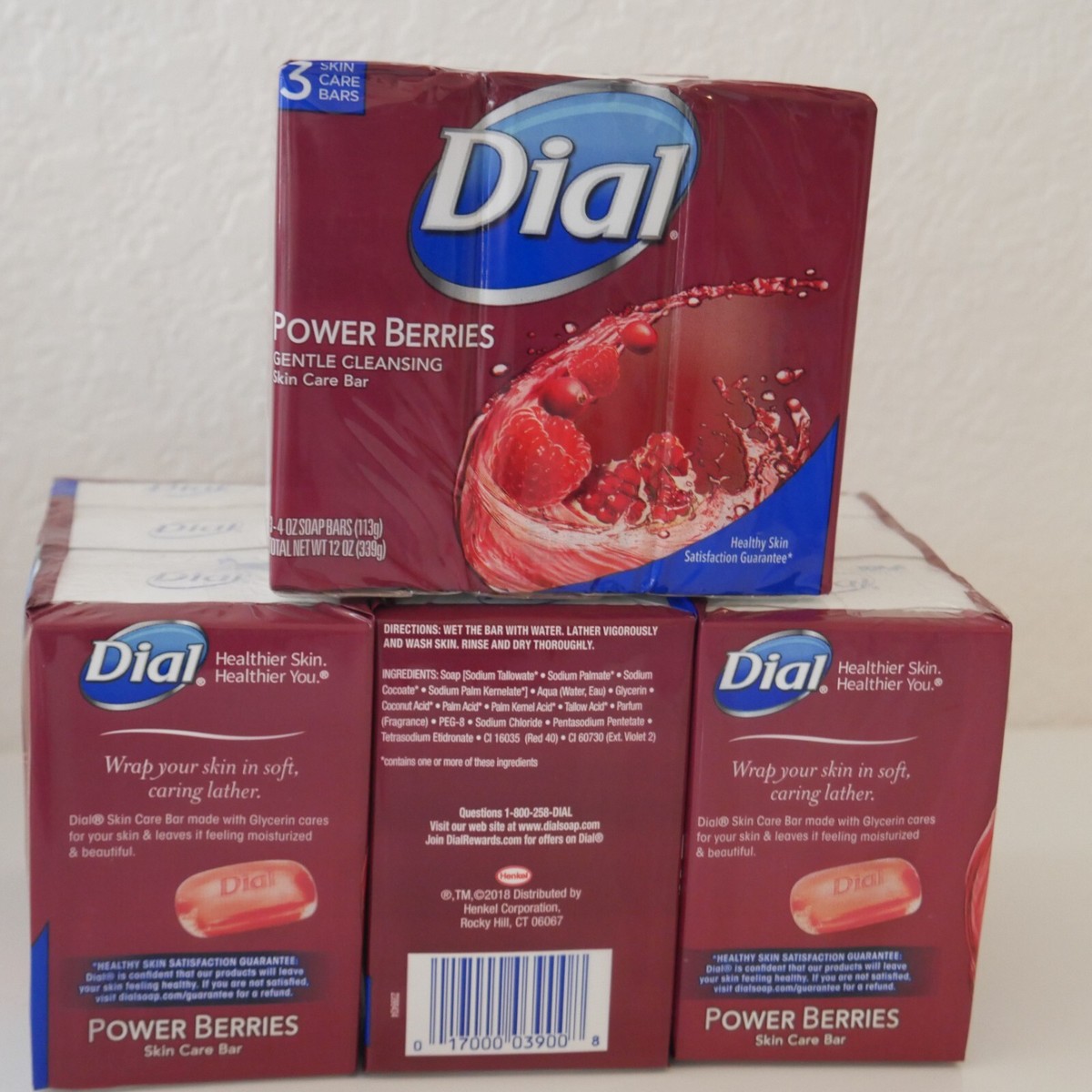 4x- Dial Pack 4oz Power Berries Antioxidant Glycerin Soap Bars