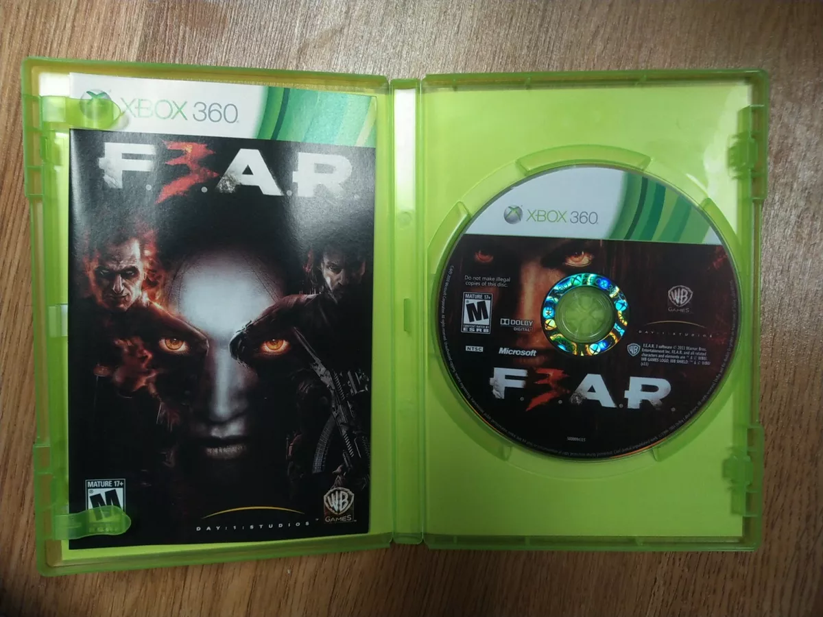 F.E.A.R. 3 (Microsoft Xbox 360, 2011) with Manual and Content Download  883929182862