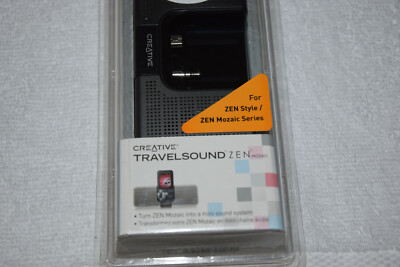 Creative TravelSound Zen Mozaic Docking  & External Portable Speaker New Retail.