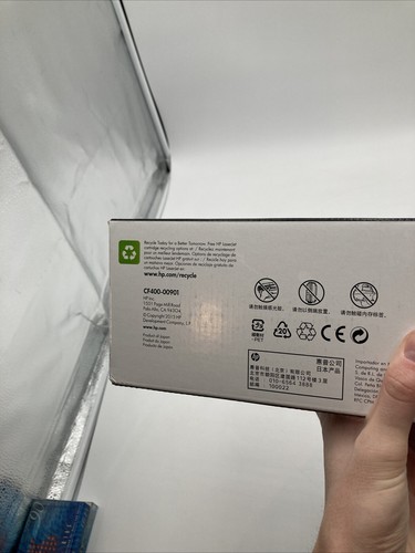 Genuine HP 201A Black Print Toner CF400A Laser Jet Pro New Open Box - Photo 5/8