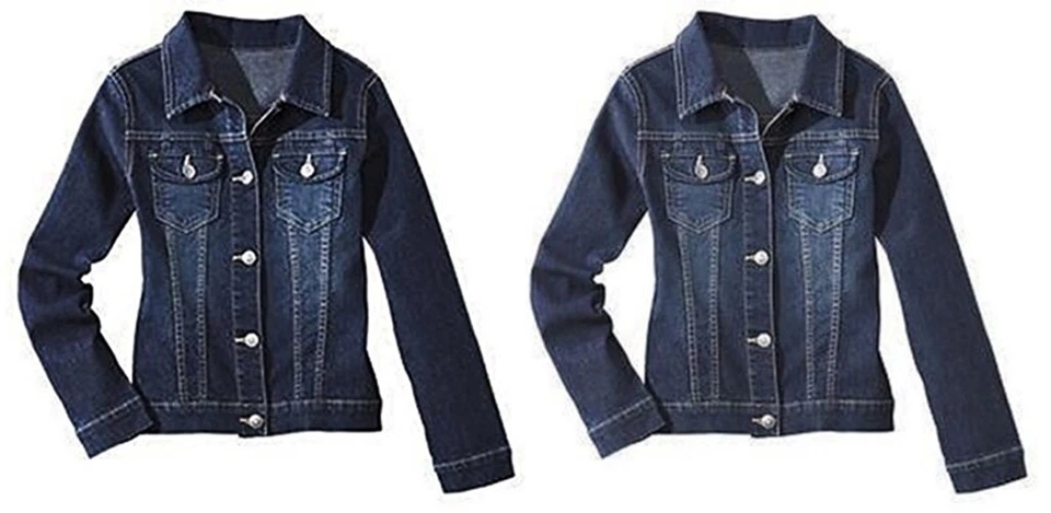 Mädchen Jeansjacke Denimjacke Freizeit Jacke - Bild 2 von 2