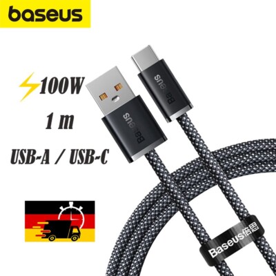 Kabel Baseus USB-A zu USB-C 100W 1m Schnell Lade und Datensynchronisationskabel