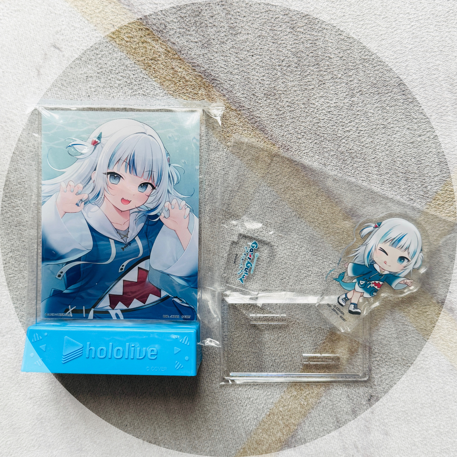 Hololive Hololive Ichiban Kuji Gawr Gura Mini Acrylic Stand Art Board Figure Set  