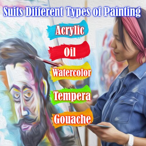 Artist Canvas Panels Boards White Black 4x4 8x10 9x12 11x14 16x20 18x24 24x36 - Picture 47 of 124