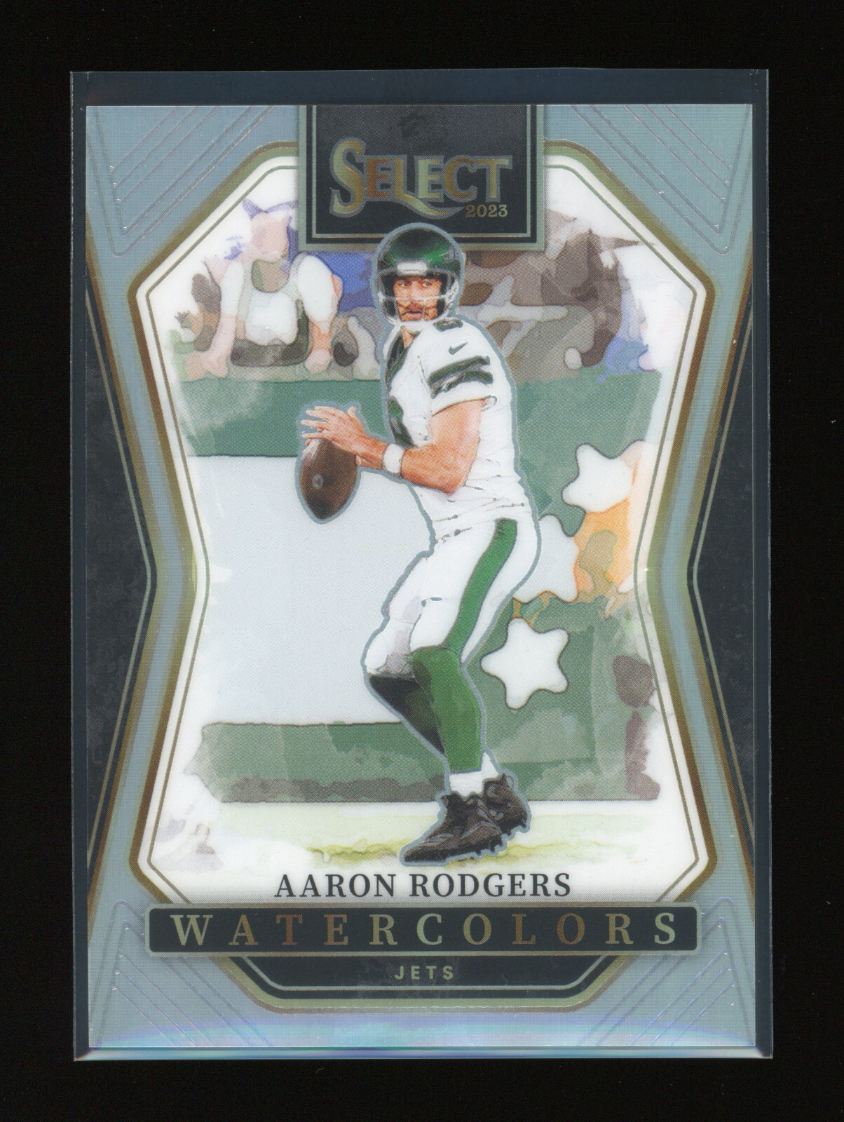 2023 Panini Select AARON RODGERS #WC-ARO Watercolors SSP Case Hit NY JETS