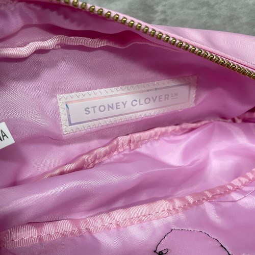 Stoney Clover Lane Mickey Mouse kleine rosa Nylon Tasche Make-up Reise Reißverschluss - Bild 7 von 10