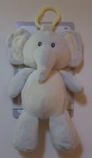 Kelly Baby 10" Cuddle Grey Elephant Baby Pram Toy with Rattle and Crinkle Ears