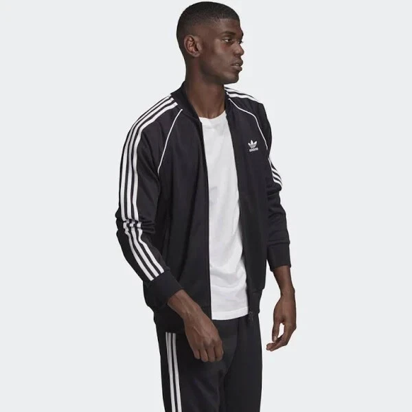 adidas Originals Superstar Track Jacket | Retro Style 3-Stripes Zip-Up - Image 4 of 4