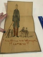 VINTAGE Paper Print And Still the Wonder Grew! 8x14.5 #84