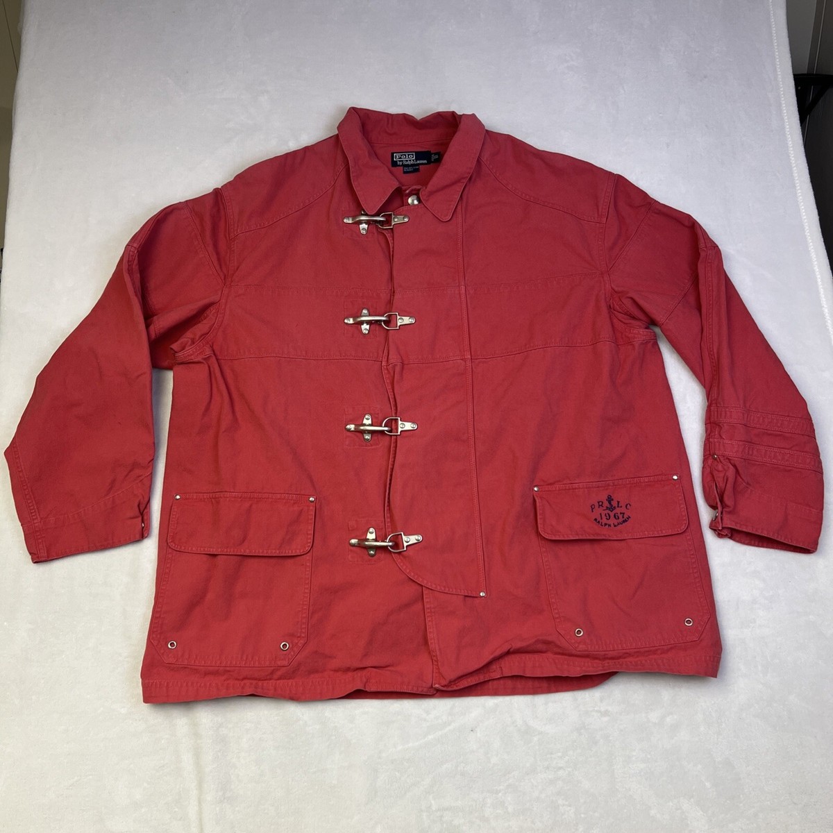 90s Polo By Ralph Lauren ジャケット　赤　XL 90s ポロ ラルフローレン G9タイプ タータンチェックライナー