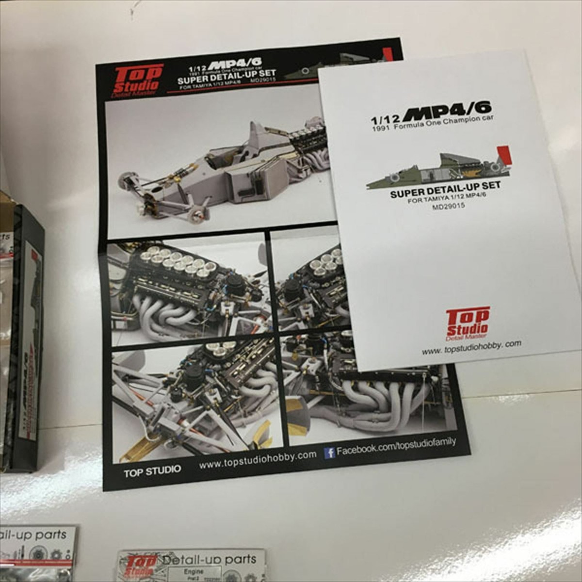 MD29015 Top Studio Tamiya 1/12 McLaren MP4/6 Honda Super MD29015 Top Studio Tamiya 1/12 McLaren MP4/6 Honda Super