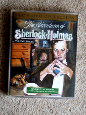 SHERLOCK HOLMES - THE ADVENTURES OF  - VOLUME 3 - AUDIO BOOKS -  ( 2 CASSETTES )