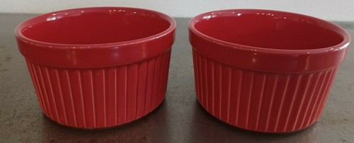 2 red ramekin custard baking stoneware by The Pioneer Woman 4" - Imagen 9 de 12