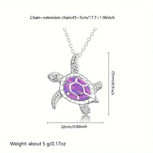 Cute Turtle Enamel Pendant Necklace 4 Colours to choose from (3K) * - Picture 2 of 10