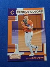 2019 Logan Davidson ROOKIE RC Panini Contenders Draft School Colors Insert #14