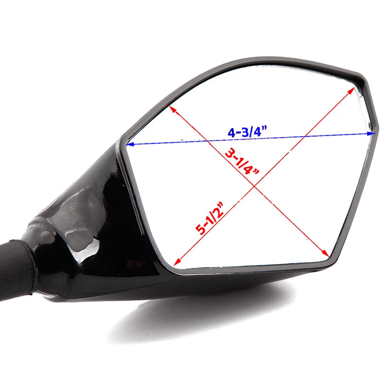 For Yamaha FZ6 FZ6R  FZR600R Black Rearview Side Mirrors With Turn Signal Light - Image 3 of 4