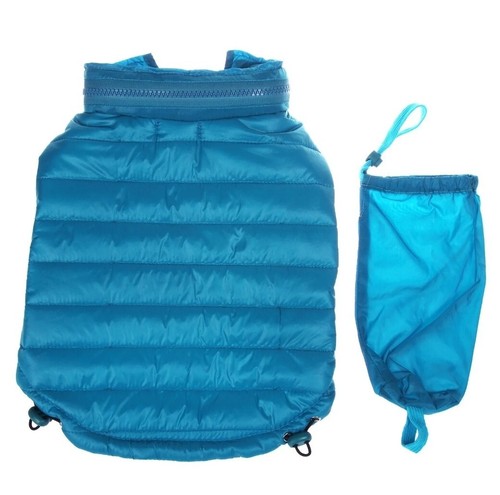Pet Life "Sporty Avalanche" leichter wetterfester Mantel ♡blau♡ große verstaubare Jacke - Bild 6 von 12