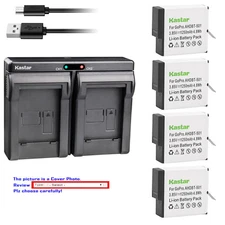 Kastar Battery Slim Dual Charger for GoPro AHDBT-701 Hero 7 & GoPro HERO7 Silver