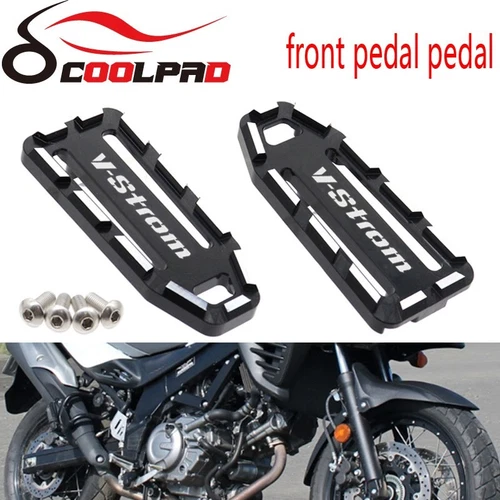 DL650 DL1000 CNC Front Foot Pedal Pad Foot Peg Cover For Suzuki V-Strom 650 1000 - Picture 6 of 7