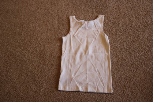 Gap Kids Girl’s White Tank Top 100% Cotton Size S 6 - 7 - Picture 2 of 5