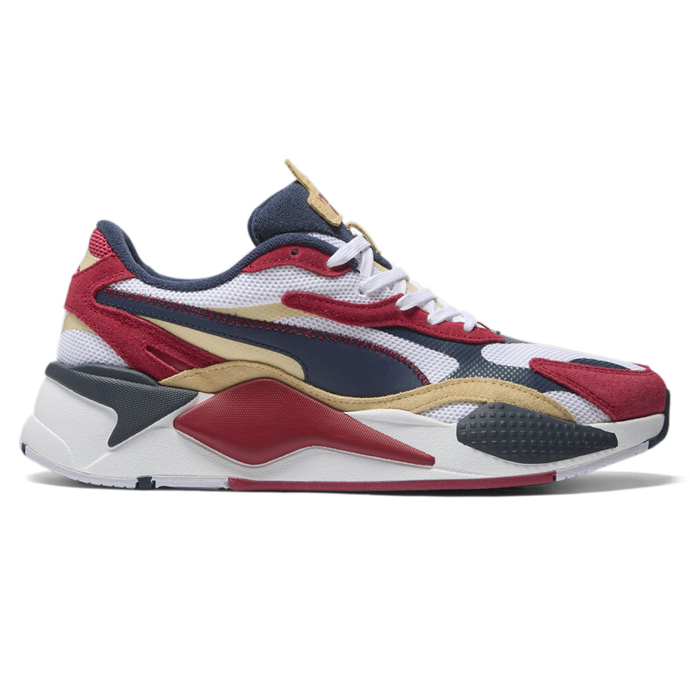 Puma RsX3 Flagship Mens White Lace-Up Casual Sneakers 38360402
