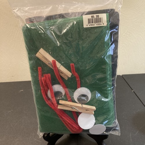 NOS Create Your Own Hand Puppet Show DIY Animal Frog Craft Kit Creative Art Kids - Picture 6 of 7