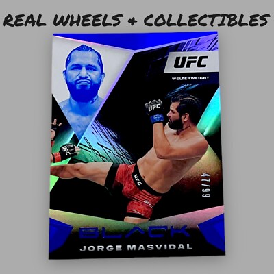 2021 Chronicles UFC Jorge Masvidal /99 Black Blue Holo 47/99 BMF