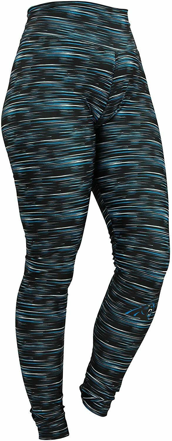 Леггинсы Zubaz NFL Football Womens Carolina Panthers с космическим рисунком